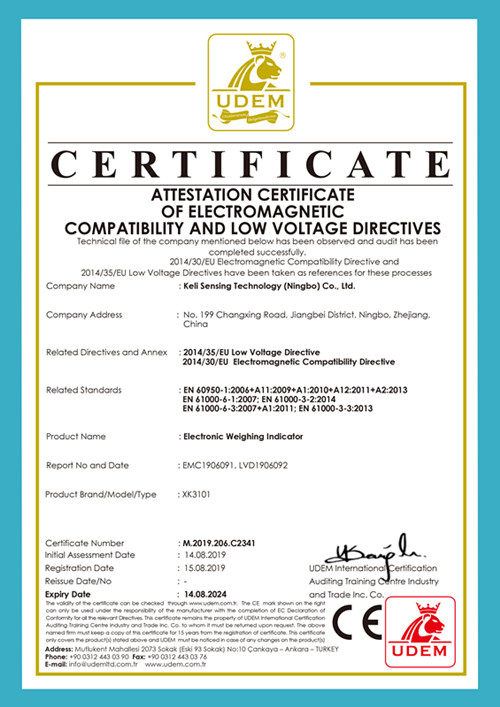 CE ��֤ XK3101��UDEM��